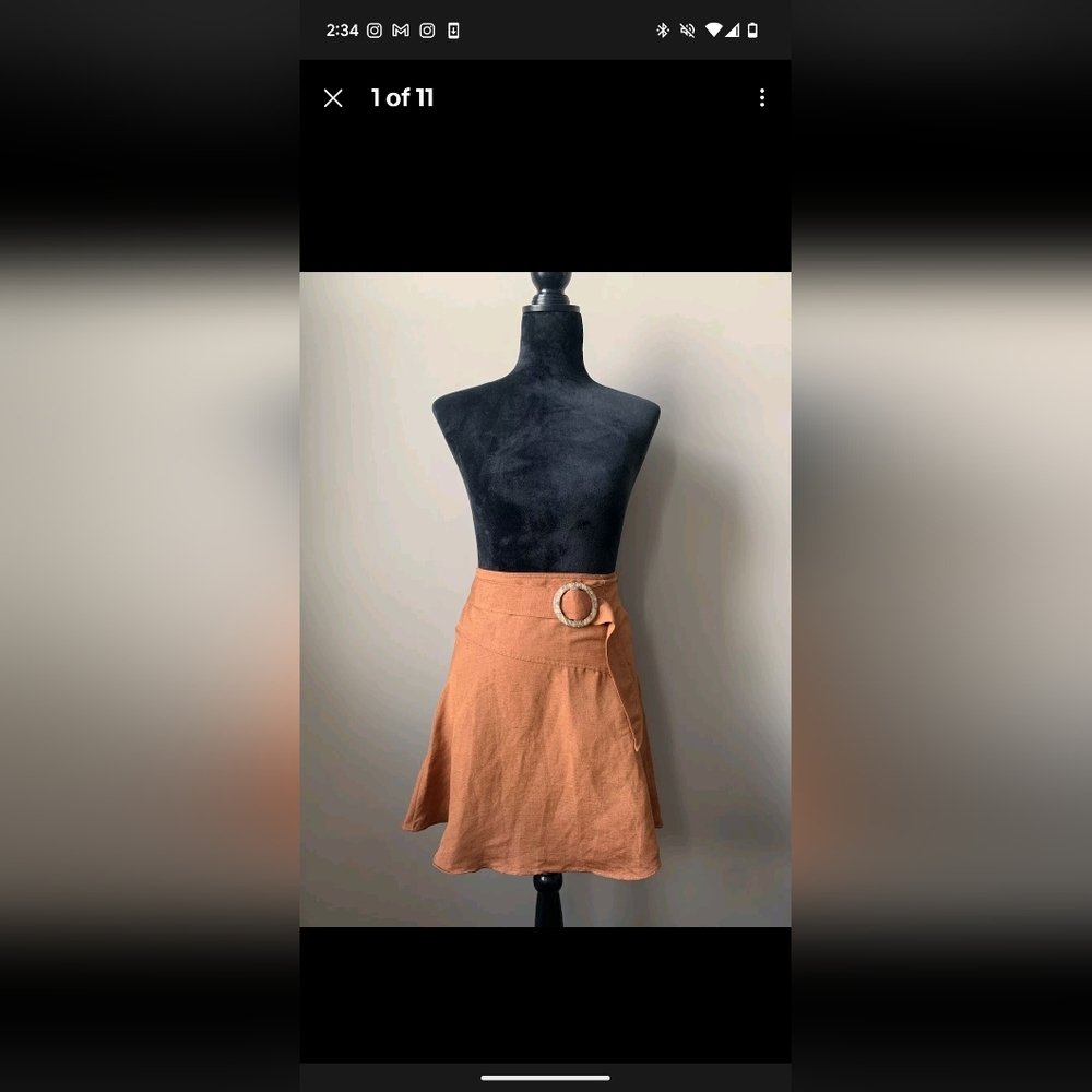 Free People Medium Rust Brown Women's Skirt